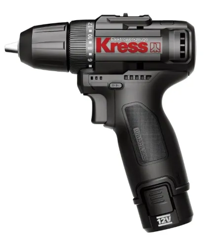 PARAFUSADEIRA  BRUSHLESS C/IMPACTO 2BAT 12V 2 AMPERES + MALA-Kress