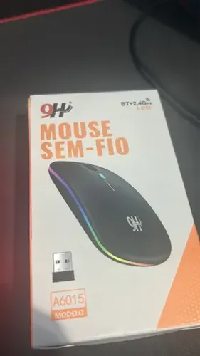 Mouse sem fio preto