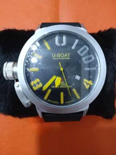 Relógio U-boat Ítalo Fontana 1001 Generic Importado Novo Com Plástico Frontal E Traseiro
