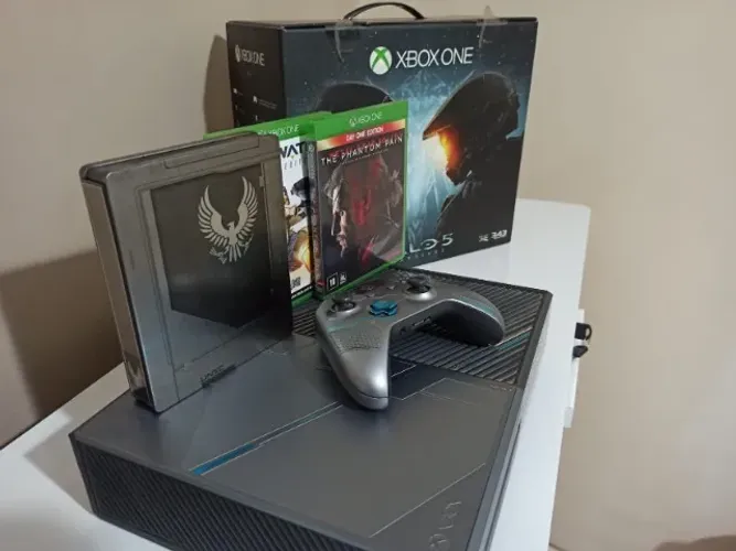 Xbox-One Fat 1 Tb Halo Guardians Special Completo Na Cx (excelente estado)