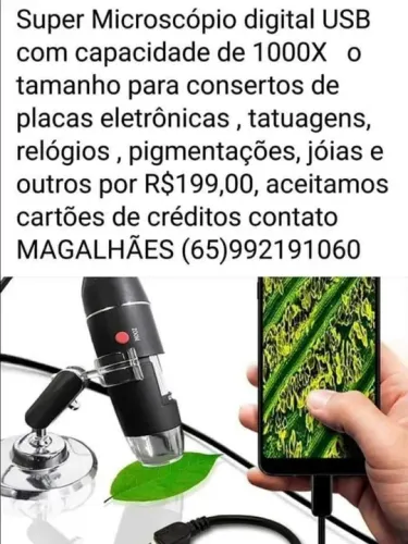  * microscópio digital de 1000 Zoom 