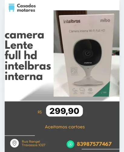 Câmera Intelbras Wi-Fi Full HD Interna - Nova