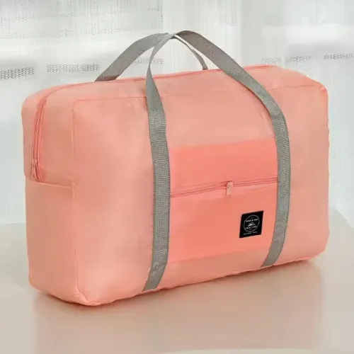 Bolsa de Viagem Dobrável Grande Capacidade em Nylon Impermeável Expansível