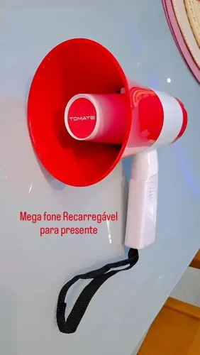 Megafone recarregável