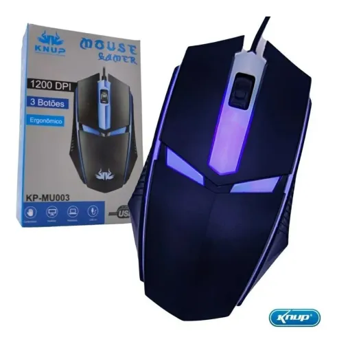 Mouse Gamer Knup Usb 1200Dpi