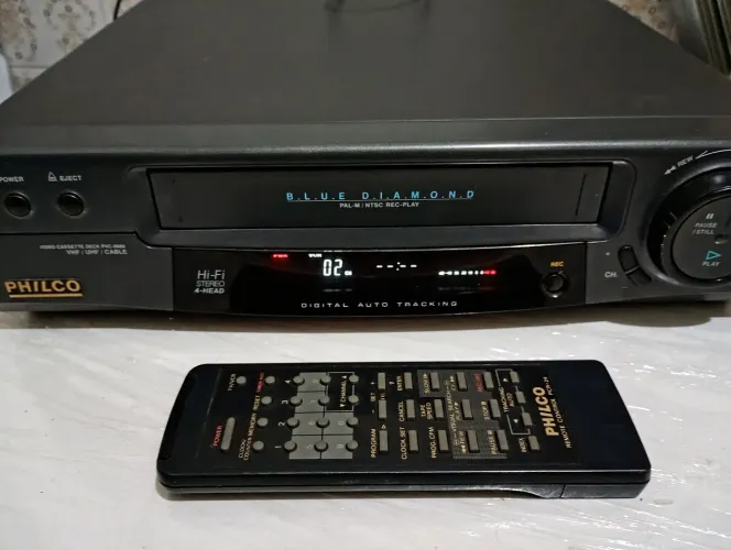 Vídeo cassete Philco BLUE Diamond modelo PVC 9600 (leia a descrição) 