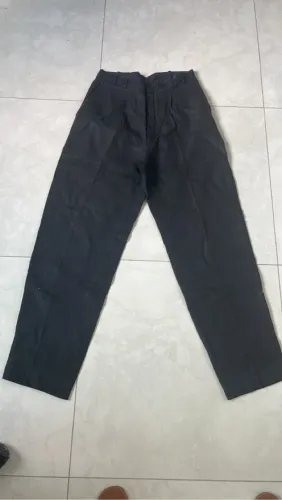 Calça masculina, puro linho, preta, tamanho 40, 