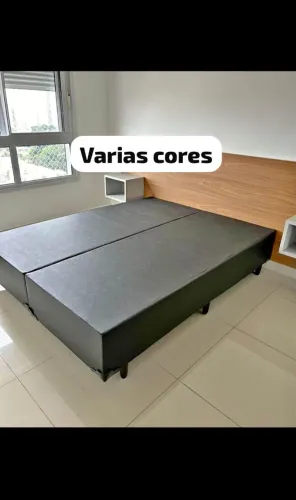 Cama box base (varias cores) 