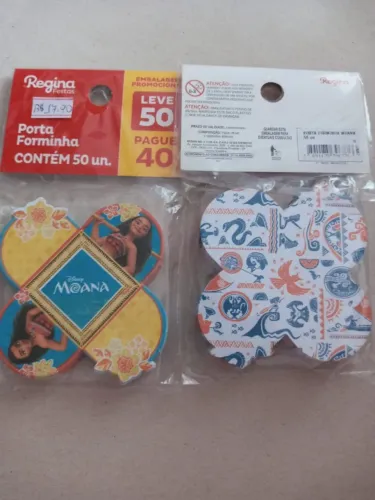 Artigos de festa com o tema Moana, preço por item