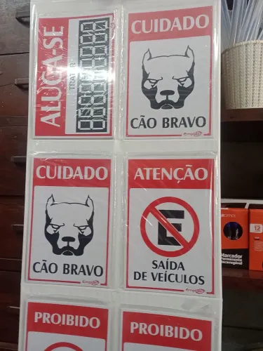 Placas de Sinalização
