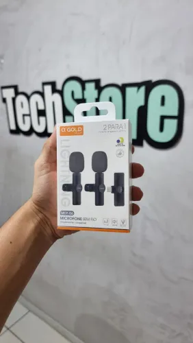 Microfone De Lapela Tipo C e Lightning 