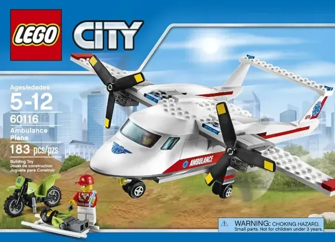 Lego City Avião De Ambulância - 60116