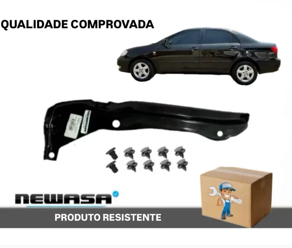 Reforço Paralama Traseiro Toyota Corolla / Asa de urubu traseira corolla 03/08