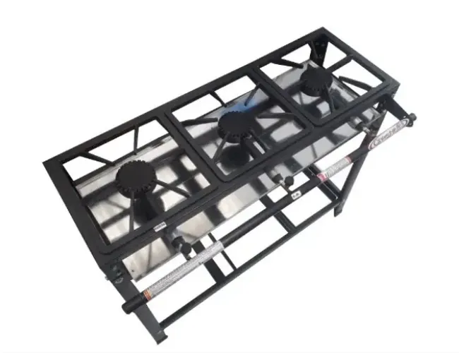 Fogão Industrial 3 Bocas Alta Pressão Grelhas 30x30 Itajobi 