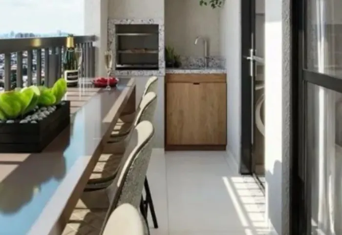 (HS) apartamento em condomínio clube com suite e sacada gourmet c/ churrasqueira