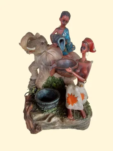 Fonte cenário africano - Decoração Exclusiva