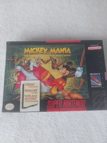 Fita De Super Nintendo Mickey mania the timeless adventures of Mickey mouse Snes Lacrado