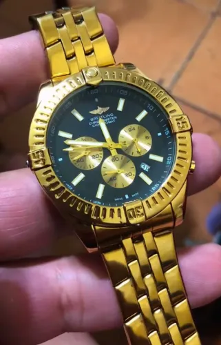 Relógio Breitling Chronomat Gold