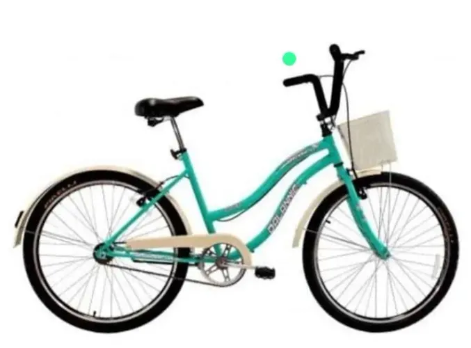 Bicicleta Delannio Beach Retro  Aro 26 feminino Azul Turquesa
