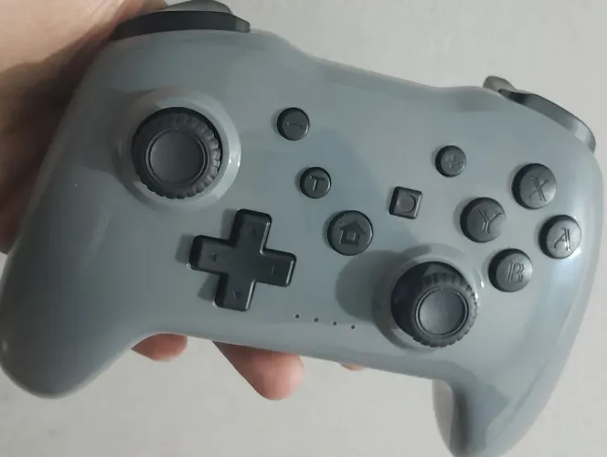 Controle gamepad Gaminja sem fio Cinza (Switch, Android e PC)