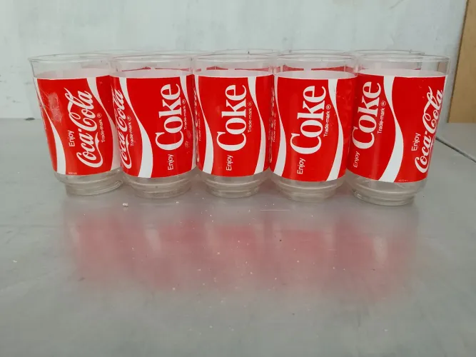 Jogo de copos Coca-Cola vintage