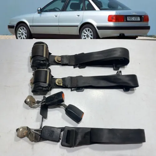 KIT CINTO SEGURANÇA TRASEIRO ORIGINAL AUDI 80 SEDAN AVANT 94
