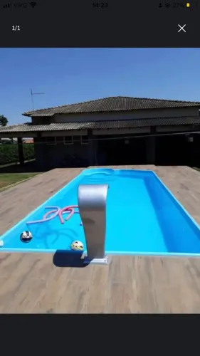 Piscina de fibra 9 metros instalada