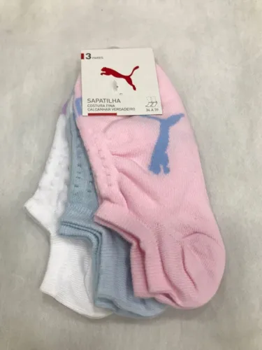 KIT MEIA  3 PARES PUMA 