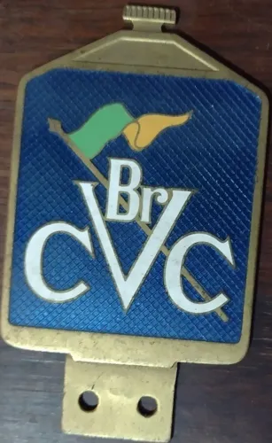 Antiga e rara placa do Veteran Car Club do Brasil - Anos 70/80