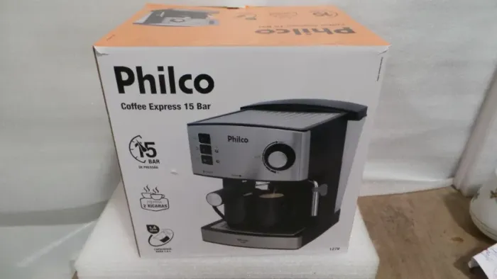 CAFETEIRA PHILCO COFFE EXPRESS 15 BAR NA CAIXA USADA 1 X APENAS!