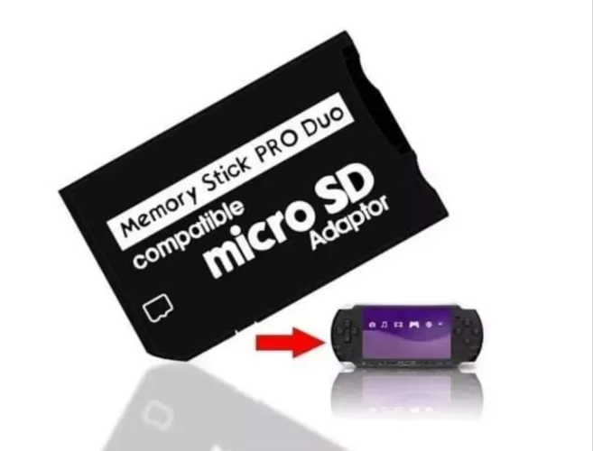 Adaptador pro duo para micro SD psp