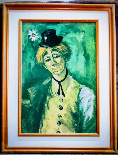 Quadro O Palhaço e a Flor