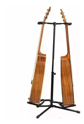 Suporte Estante Rack Phx Chão P/ 2 Violão Guitarra Viola Baixo Cor Preto