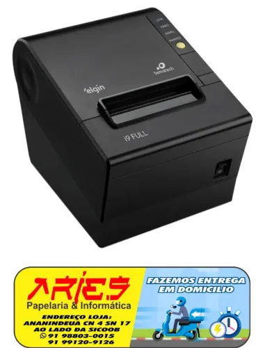 IMPRESSORA TÉRMICA DE CUPOM ELGIN I9 FULL CONEXÃO USB ETHERNET SERIAL