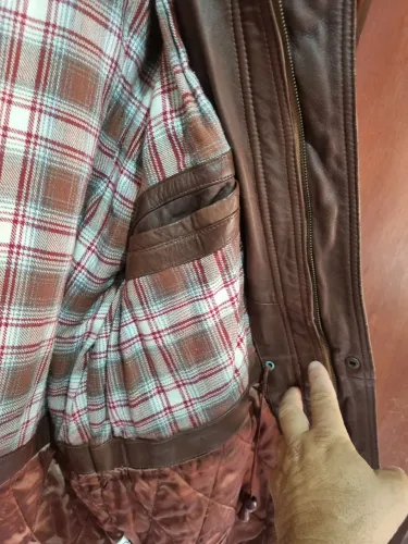 Jaqueta couro legitimo italiana