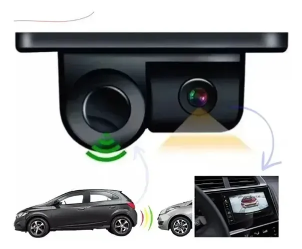 Câmera De Ré Com Sensor De Estacionamento Infravermelho 170