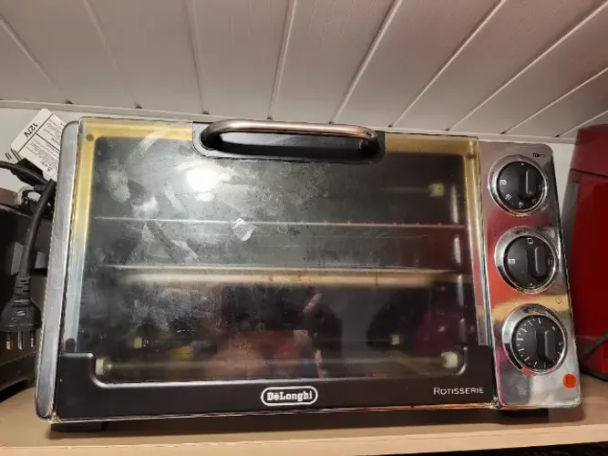 Forno Eletrico Delonghi 2050.R 20L Vermelho ROTISSERIE - ESPETO GIRATÓRIO