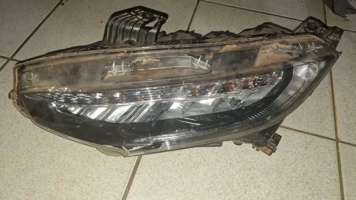 honda civic g10 ano 2018 farol lado esquerdo regulagem manual