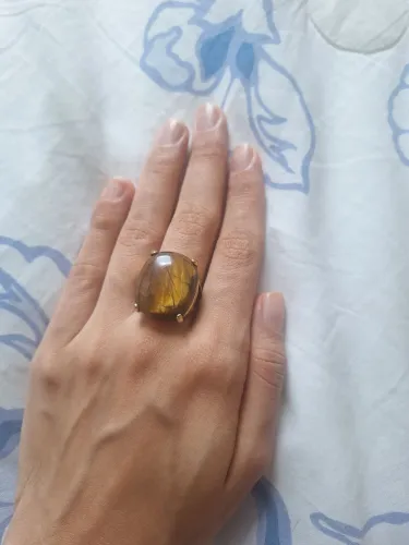 Anel de olho de tigre 