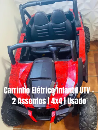 Carrinho Eletrico Infantil Utv 2 Assentos Pneus Borracha 4x4