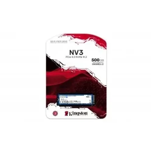 SSD M.2 KINGSTON NV3 500GB, M.2 2280 PCIE 4.0, NVME Gen 4x4, LEITURA: 5000 MB/S E GRAVAÇÃO