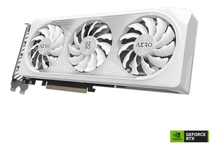 placa de video Gigabyte Geforce Rtx 4060 Aero Oc white 8gb Gddr6 triple fan