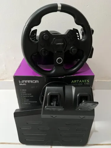 Volante Gamer Warrior - Novo