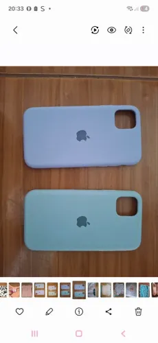 Kit duas capinhas de silicone IPHONE 11