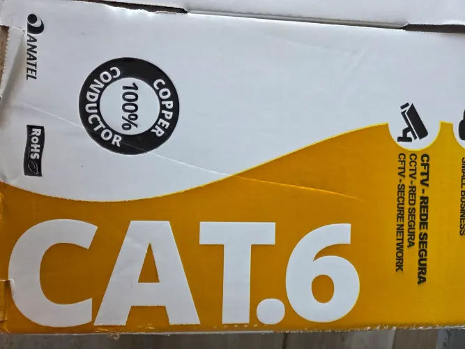 Caixa 305 metros cabo CAT6