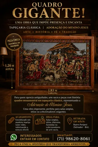 VENDE-SE QUADRO GIGANTE RELÍQUIA 