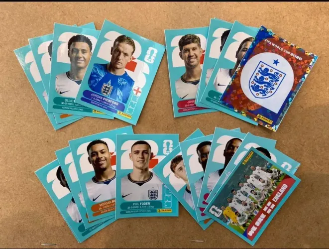 Seleção da Inglaterra completa - Copa 2026