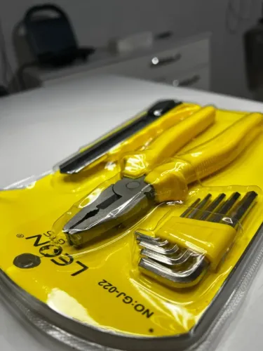 Kit Alicate Chaves Allen e Estilete Leon GJ-022 Profissional
