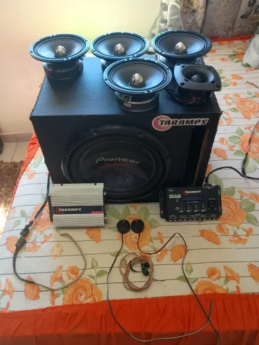 Kit de Som Automotivo Completo - Tudo Funcionando!