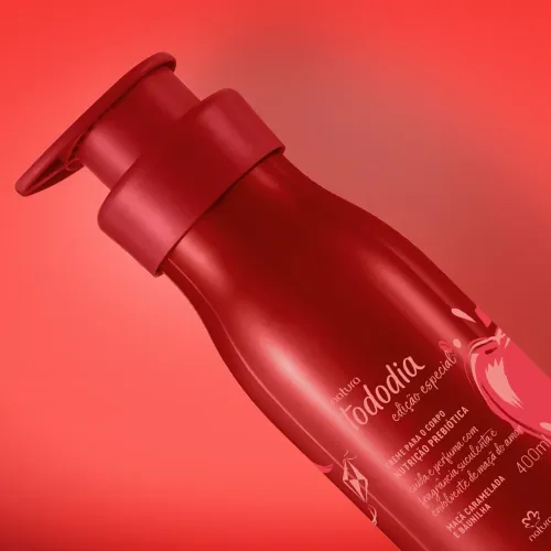 Hidratante Natura maçã caramelada e flor de baunilha